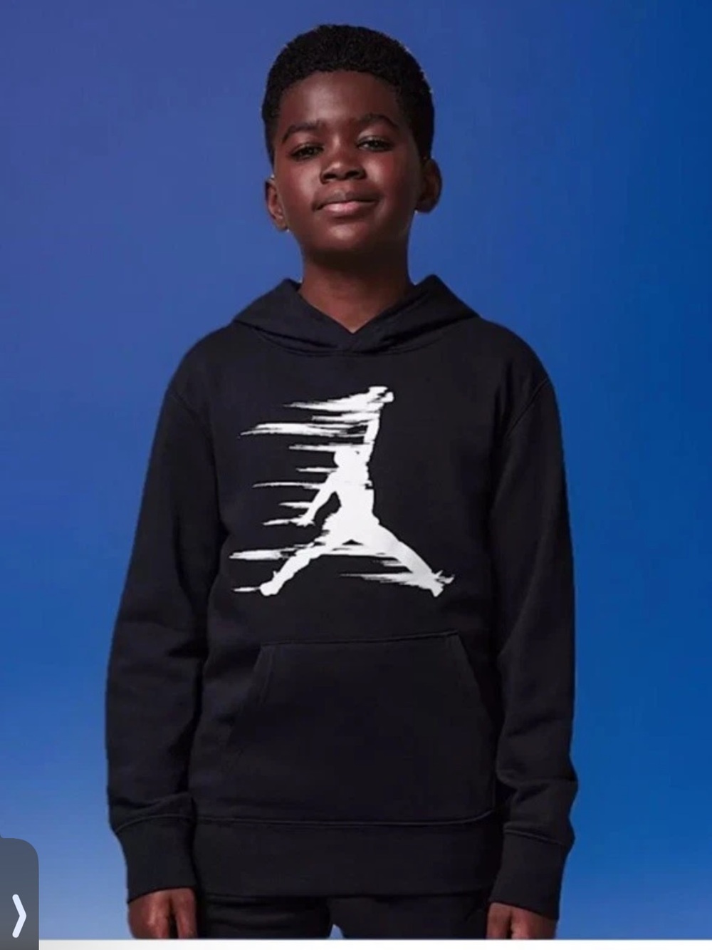 NWT Jordan MVP MJ Flight Black Hoodie Boys  sz 4 $52